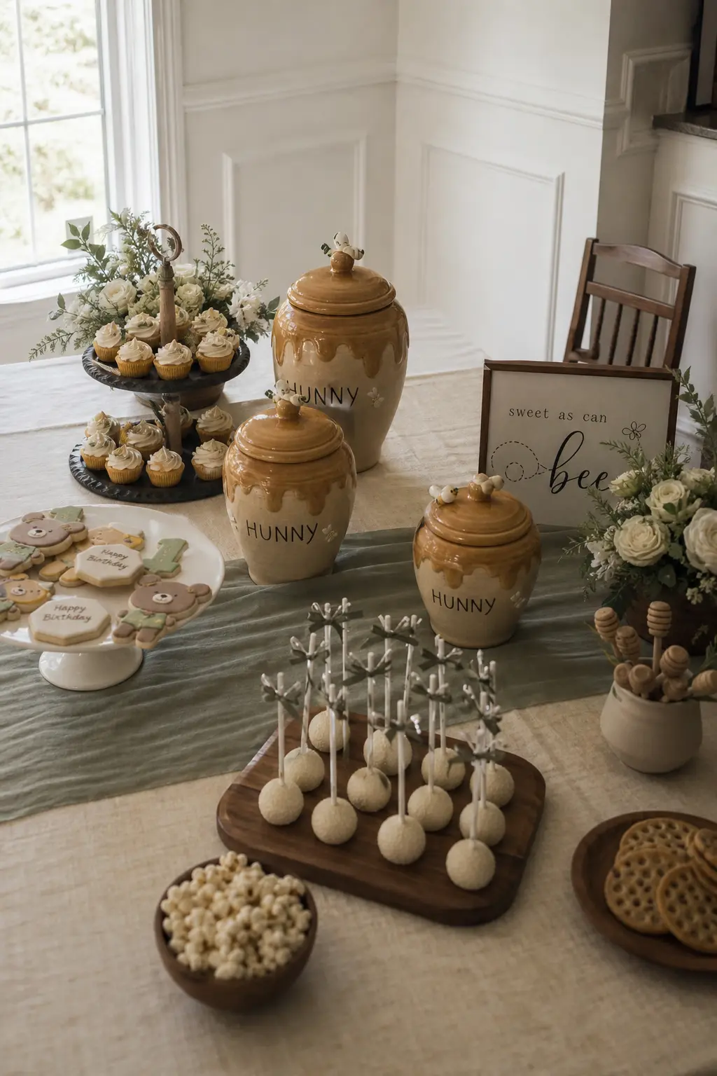 Honey Pot Themed Dessert Table