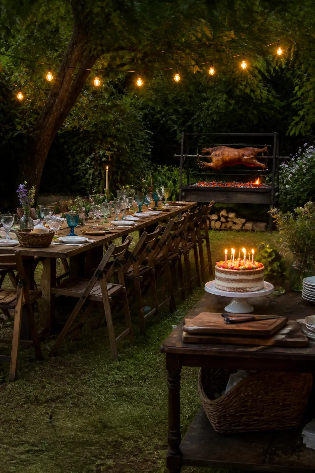 Hog Roast in the Garden