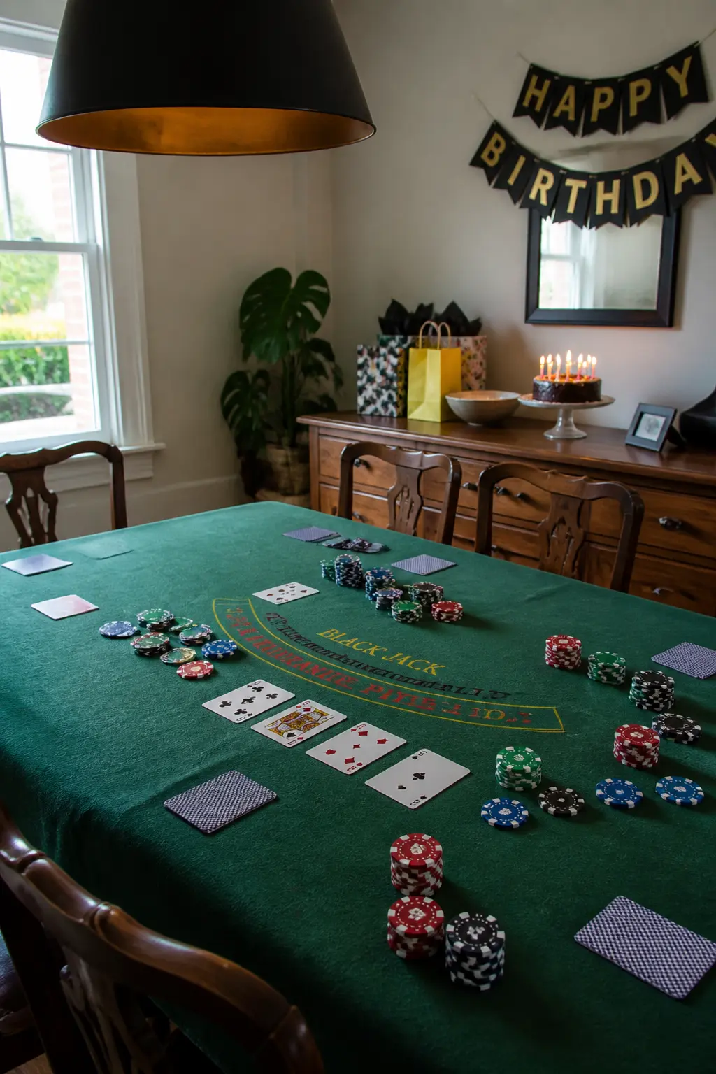 Casino Night With Chips and No Money