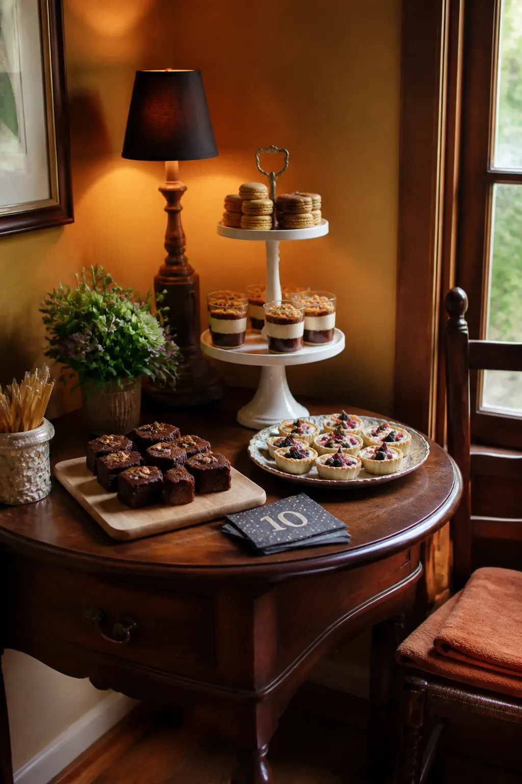 A Dessert Table That Appears at Ten