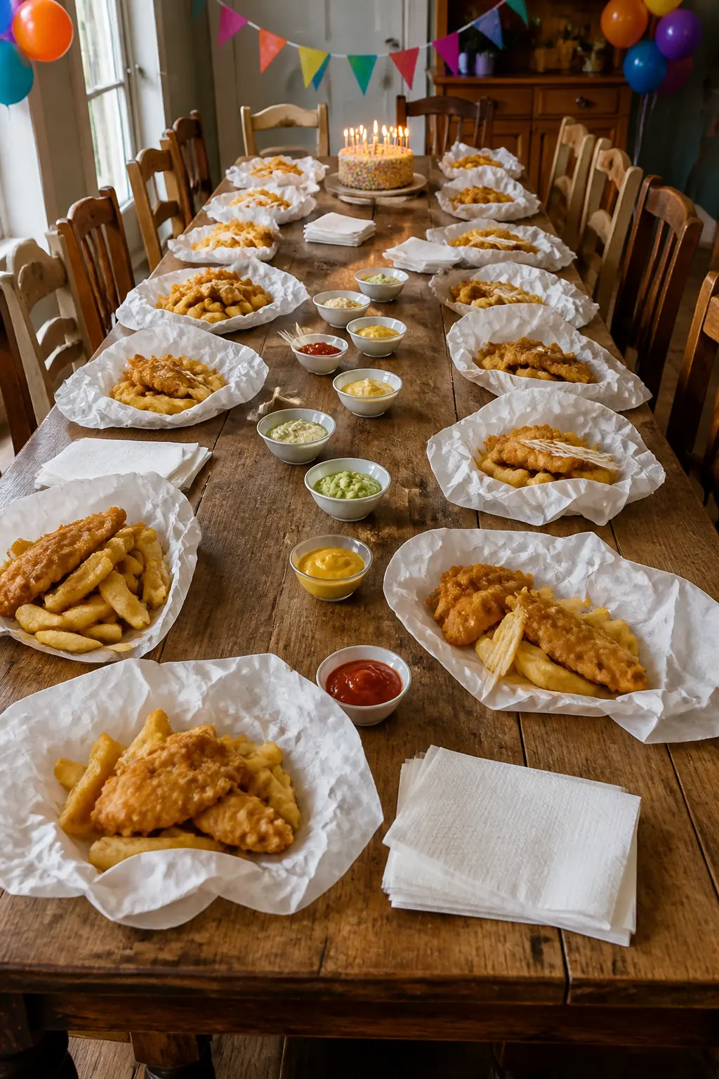 Fish and Chips Supper for Twenty