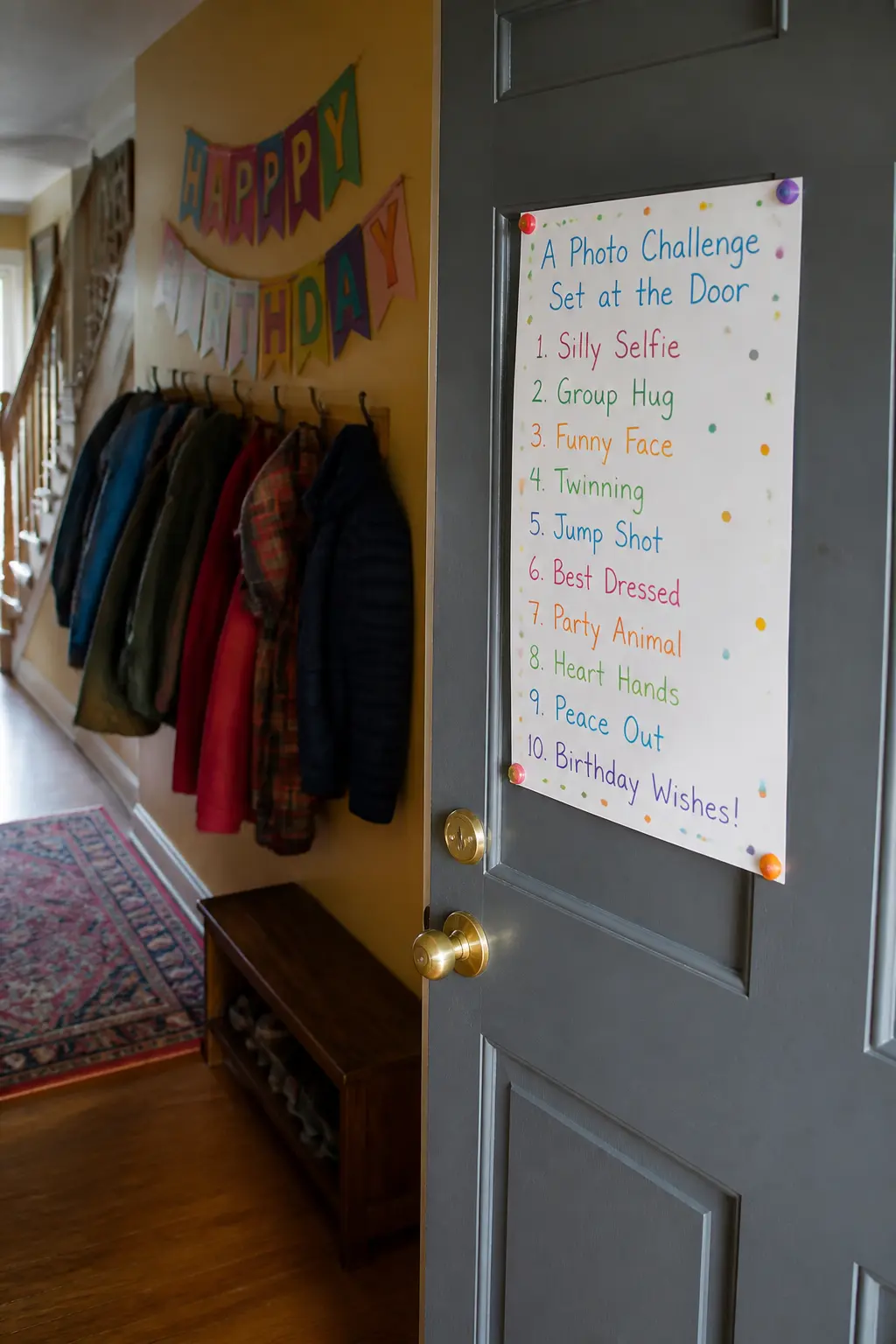 A Photo Challenge Set at the Door