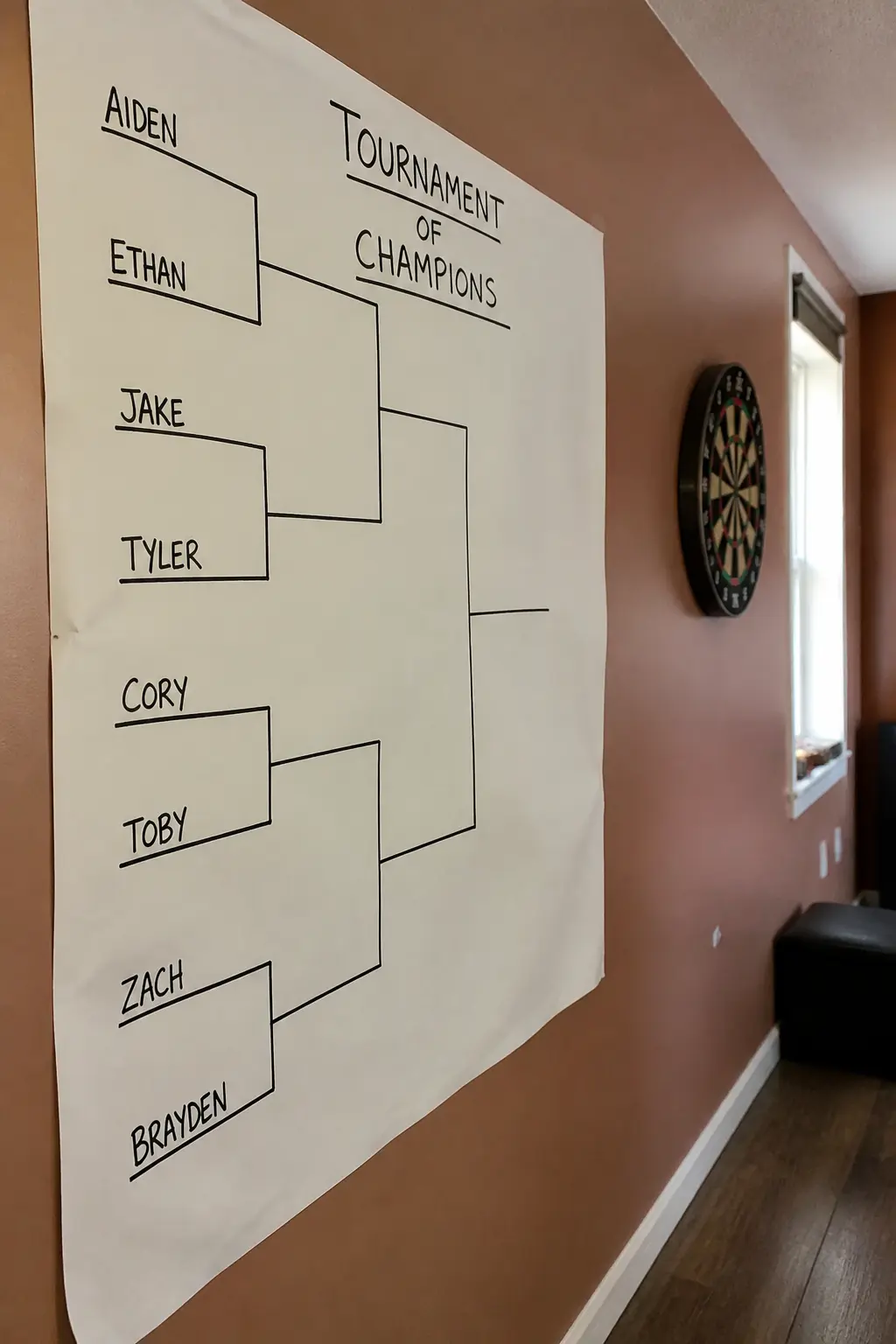 The Tournament Bracket on the Wall