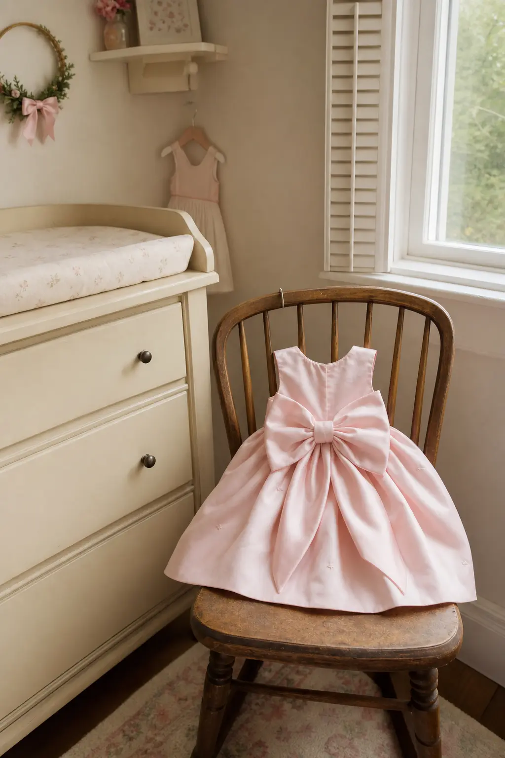 Birthday Outfit With a Large Fabric Bow