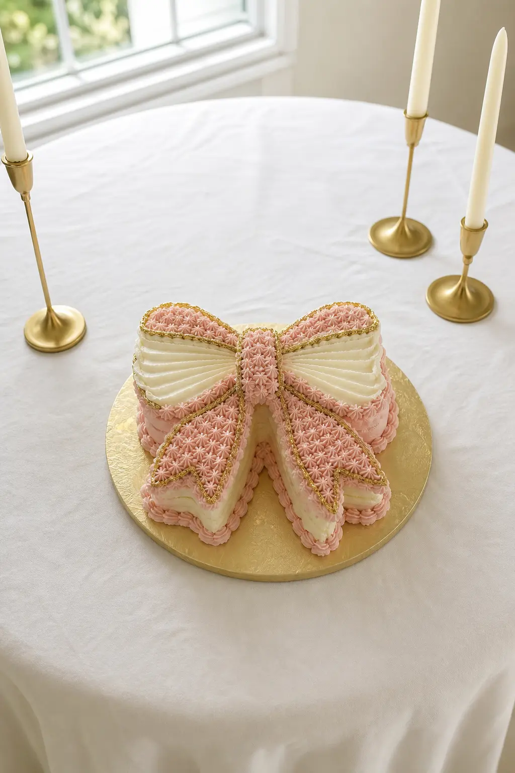 Bow-Shaped Smash Cake