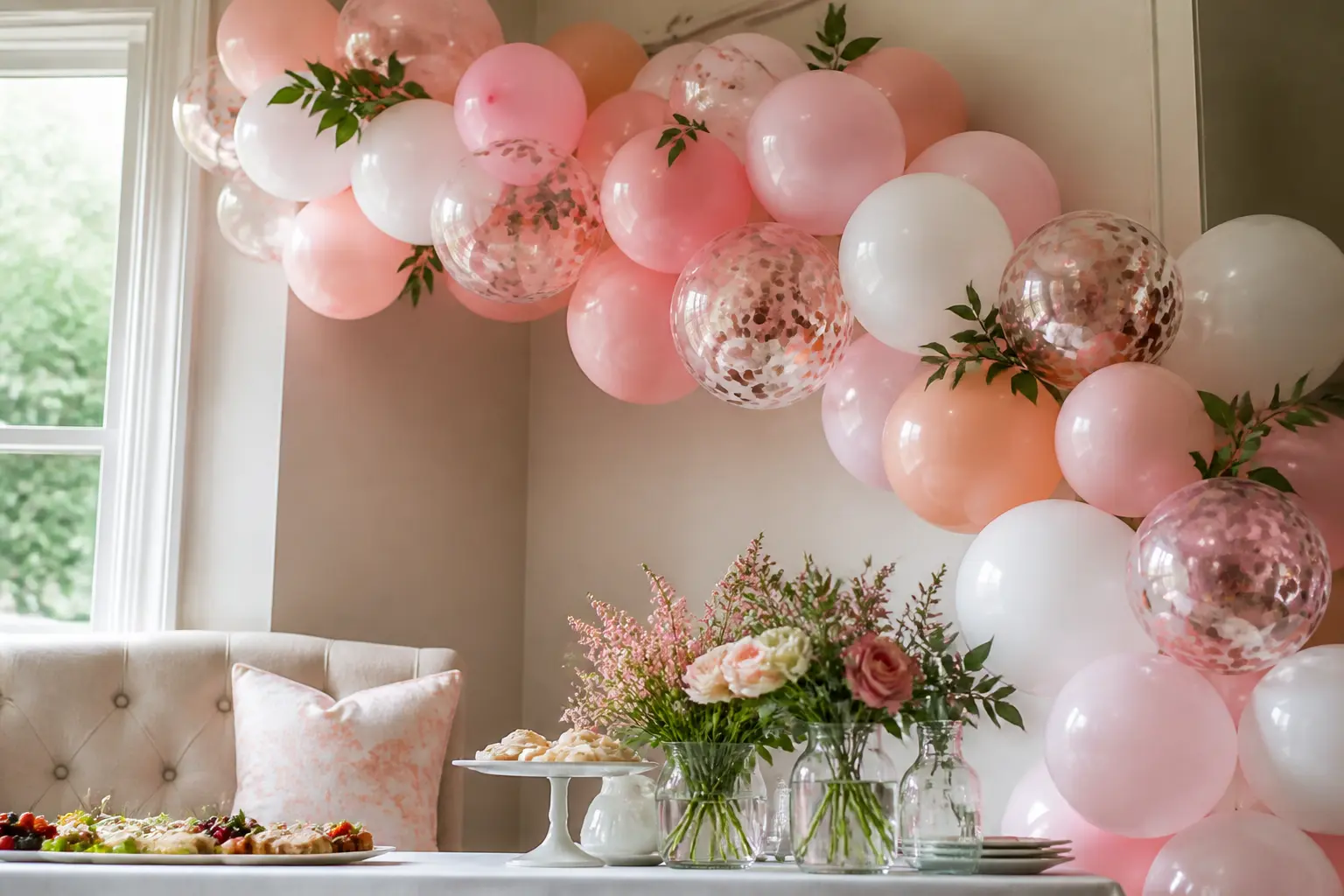 28 Bridal Shower Balloon Arch Ideas for an Afternoon at Home
