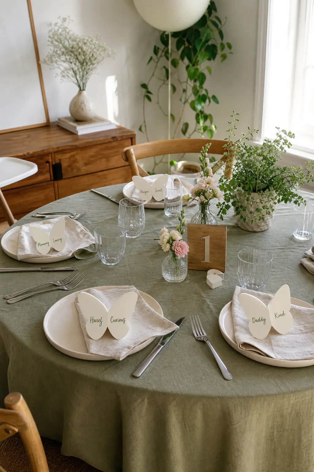 Butterfly-Shaped Place Cards