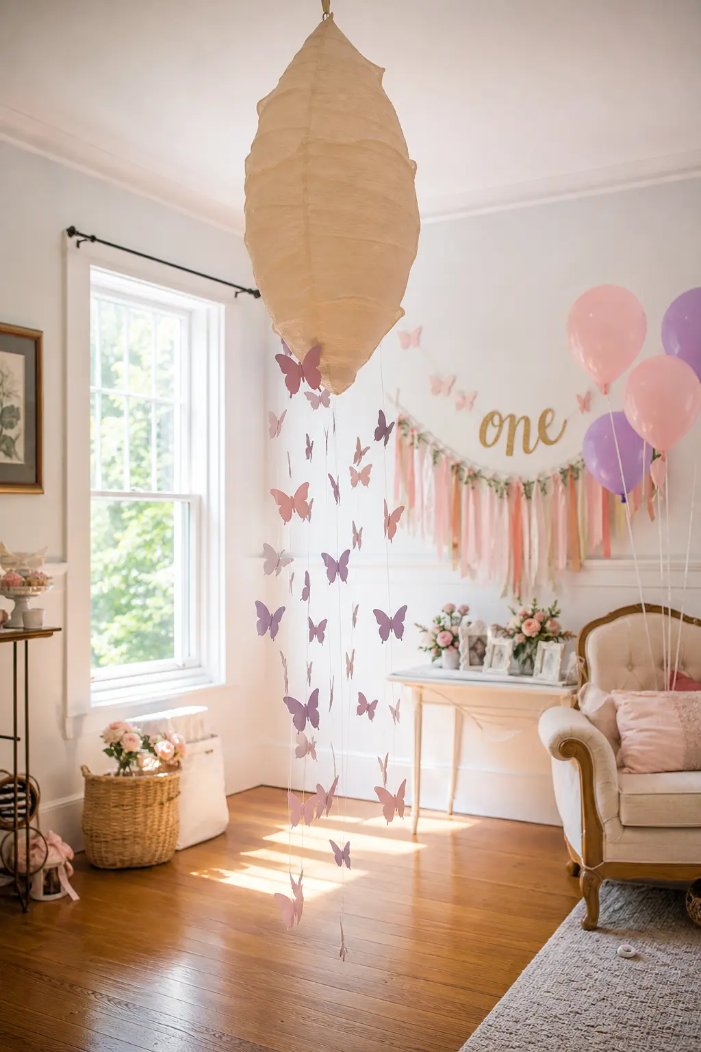 Chrysalis-to-Butterfly Central Decoration