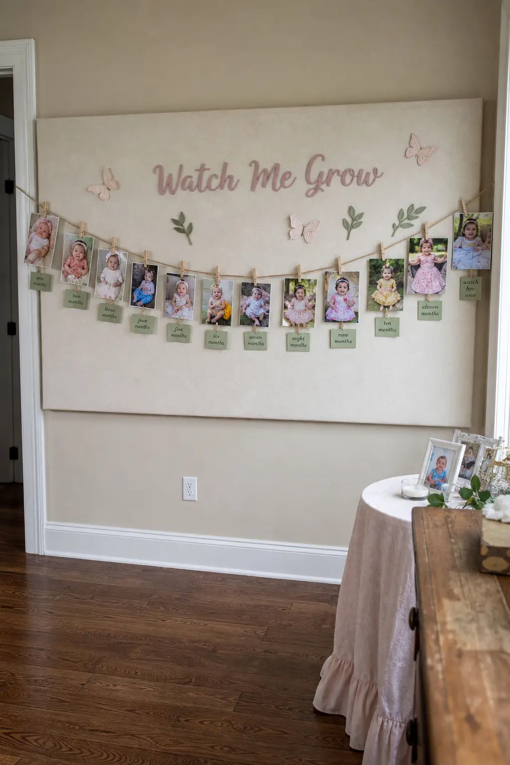 "Watch Me Grow" Milestone Board