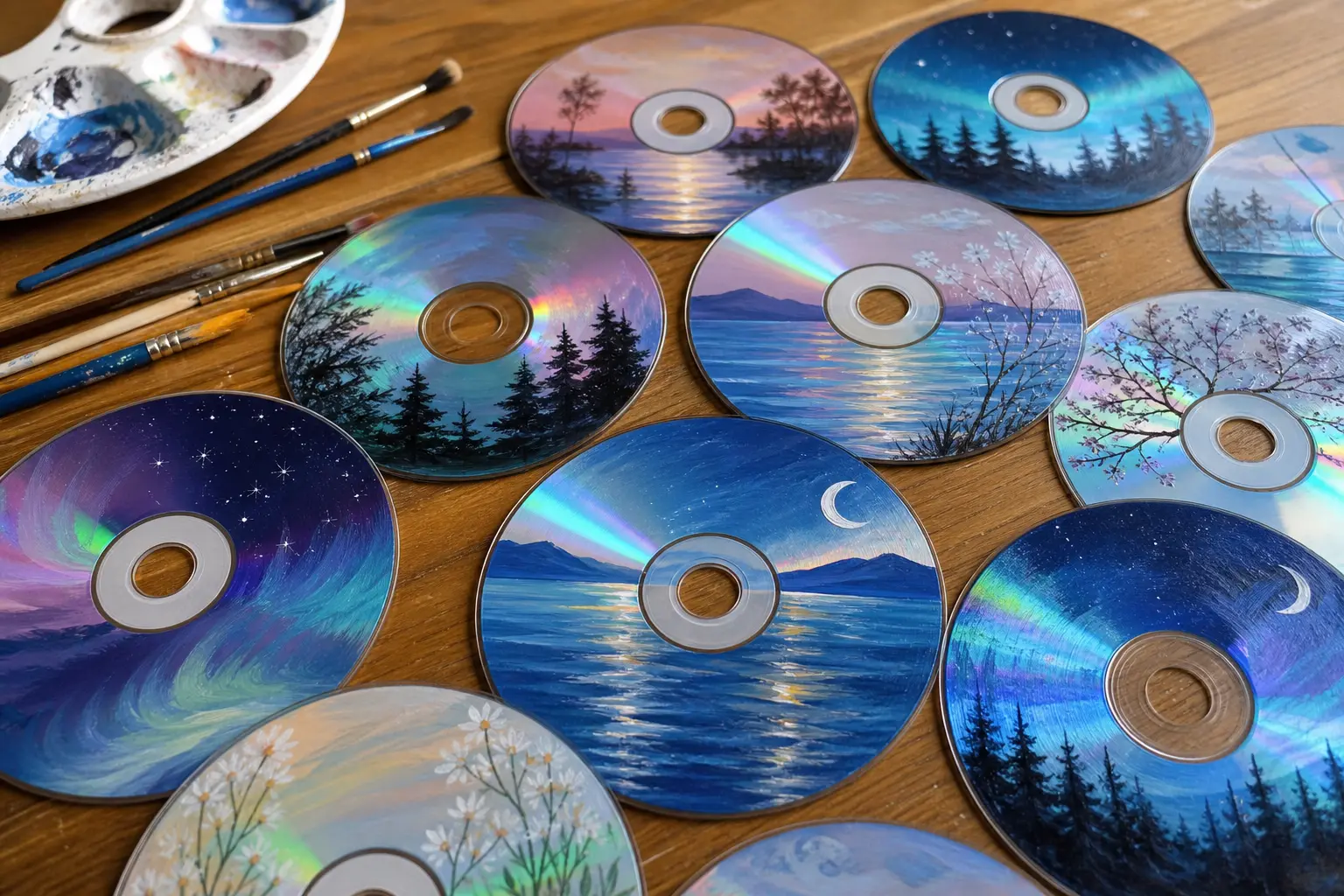19 Easy CD Painting Ideas That Turn Old Discs Into Wall Art