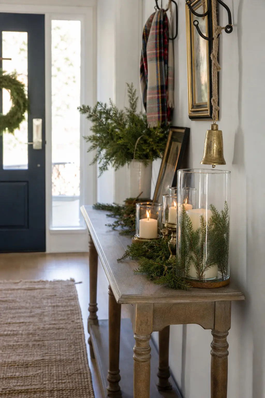Candles in a Deep Glass Cylinder