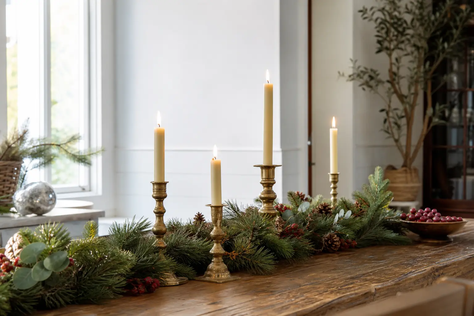 19 Christmas Candles Decorations That Keep Flame Away From Greenery