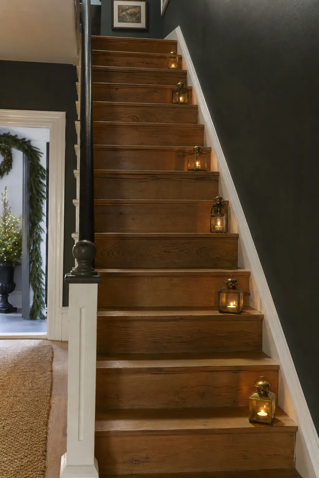 Lanterns on Stair Treads
