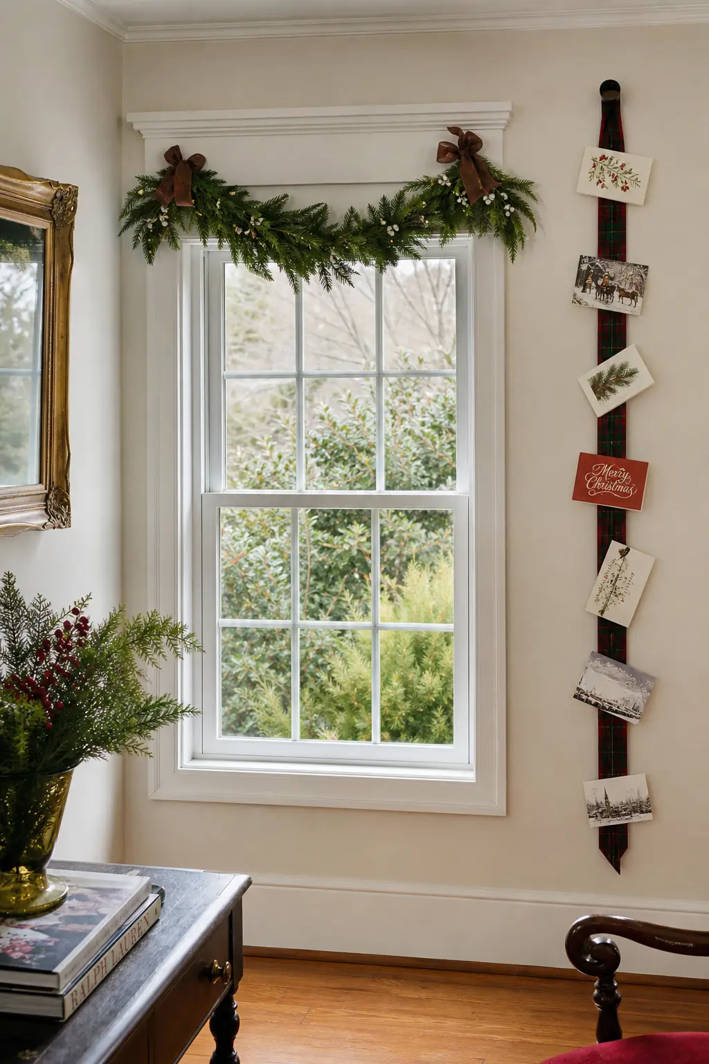 Window Frame Swag and Card Ribbon