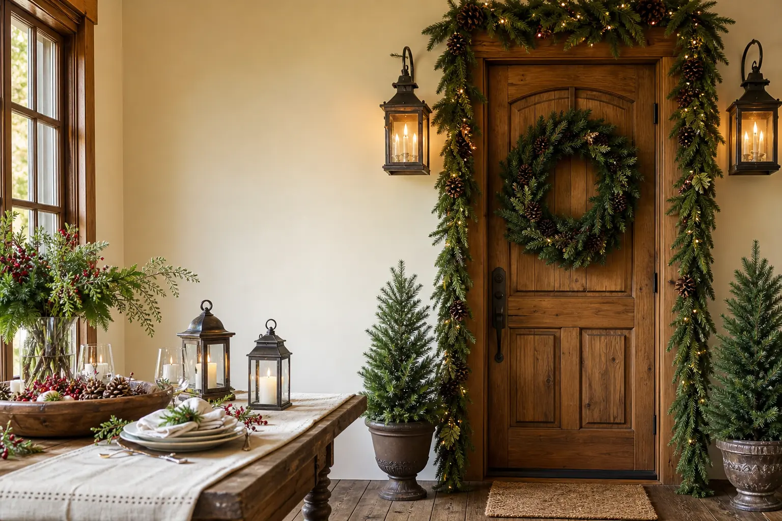 27 Christmas Door Ideas That Do Not Stop at the Wreath
