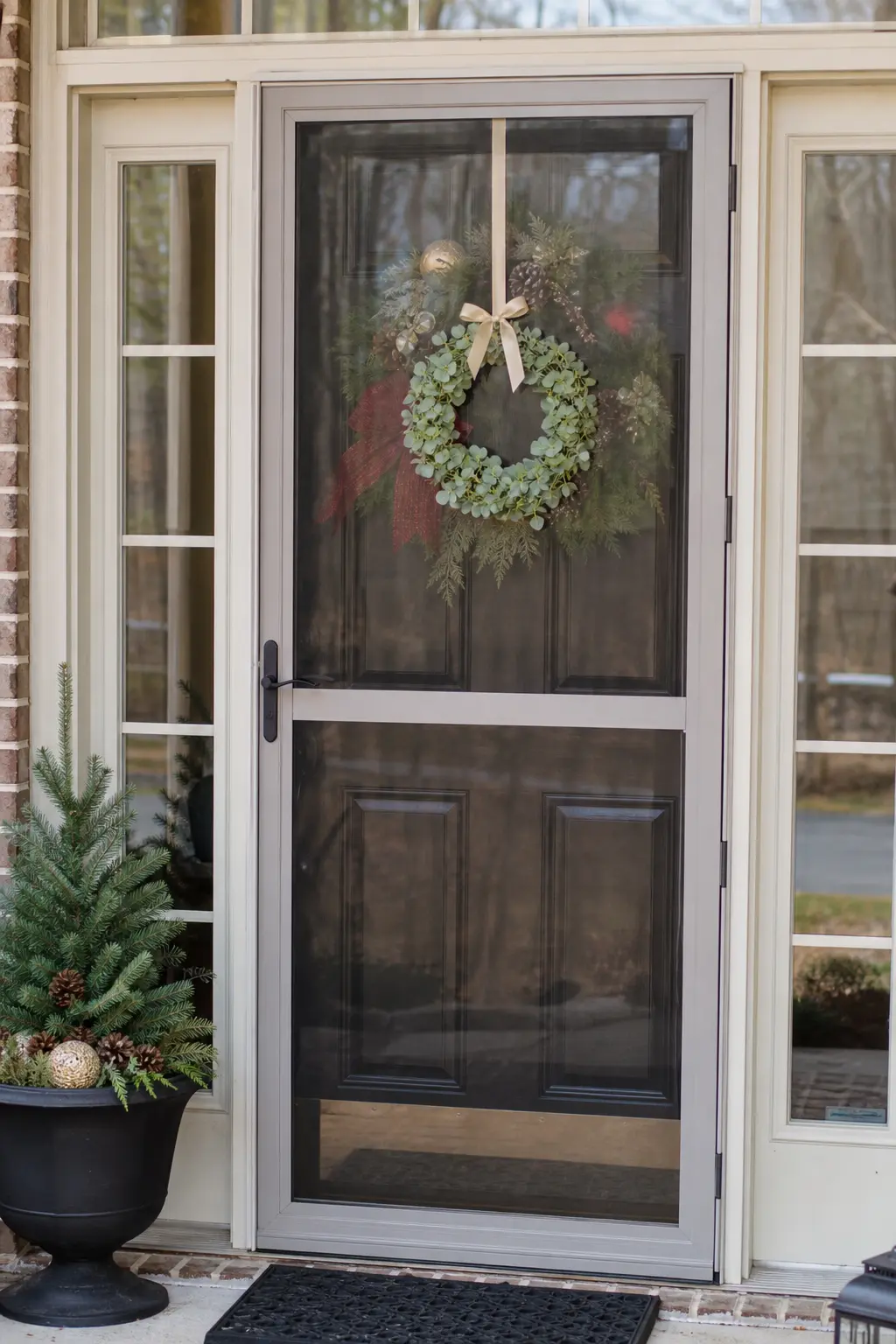 Second Small Wreath on the Storm Door