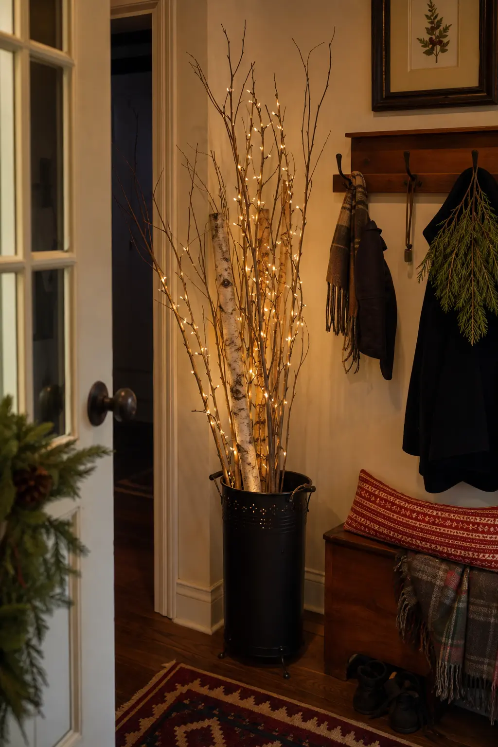 Umbrella Stand of Bare Branches
