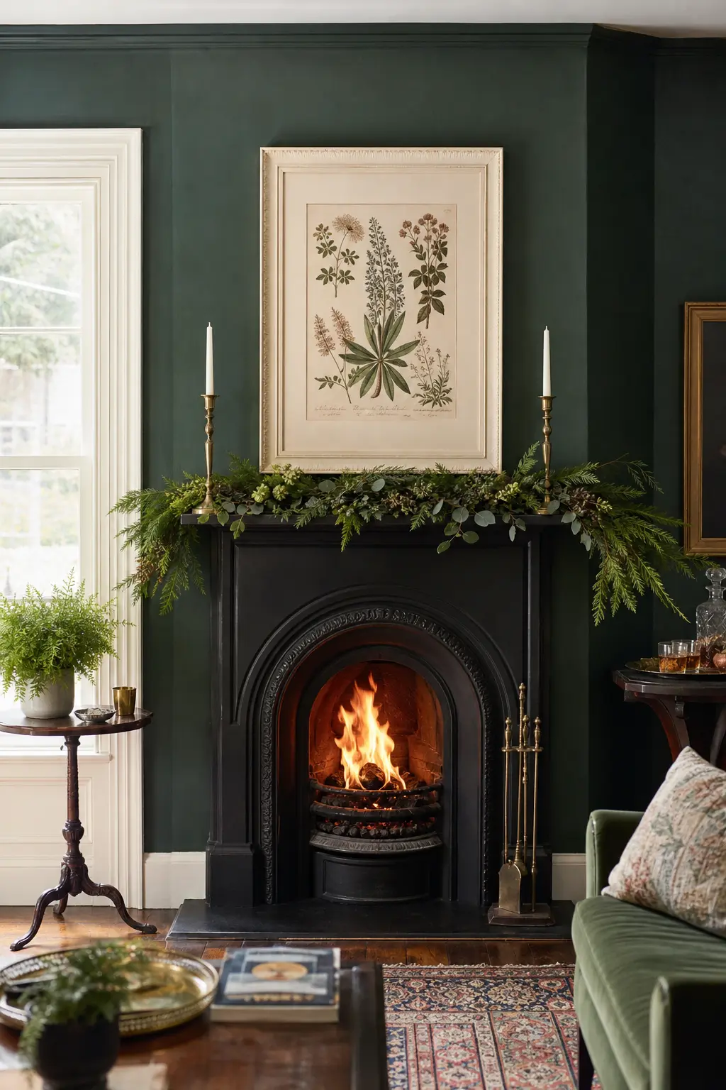 Framed Art Swapped Above the Fire