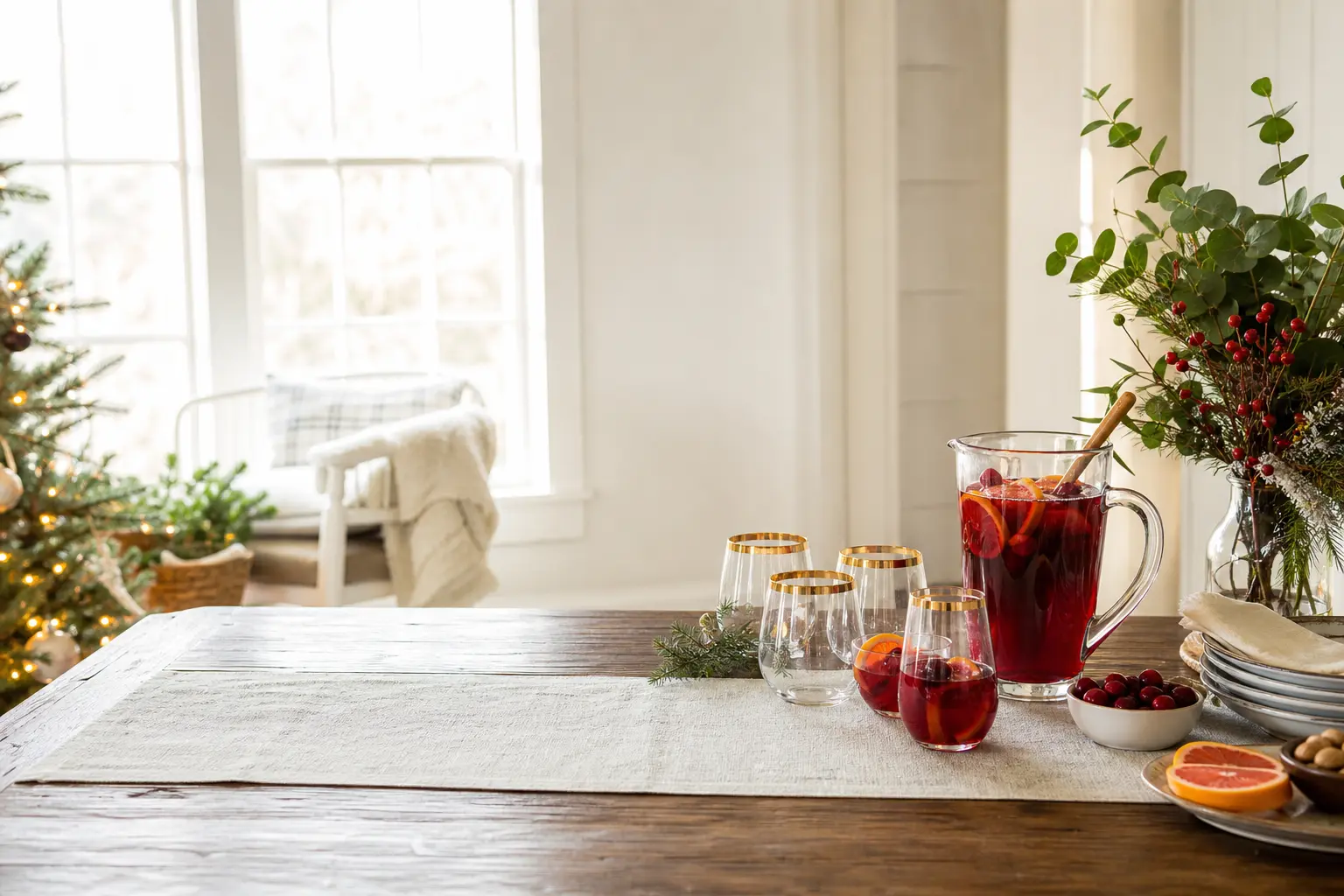 17 Christmas Holiday Drinks Alcohol Mixed by the Jug, Not the Glass