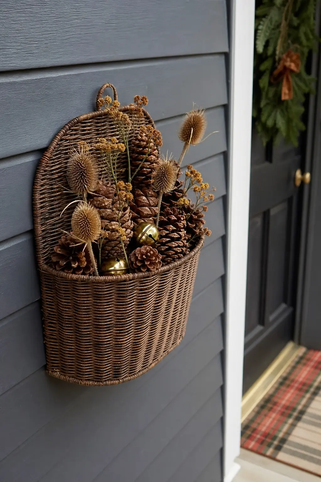 Cones in a Wall Basket