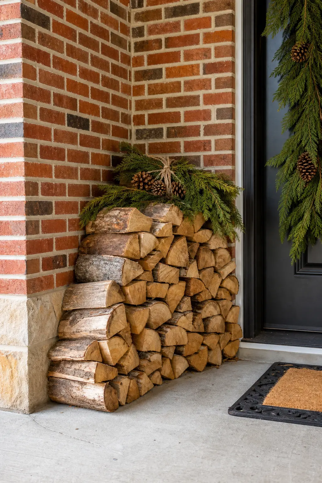 A Corner Stack of Logs