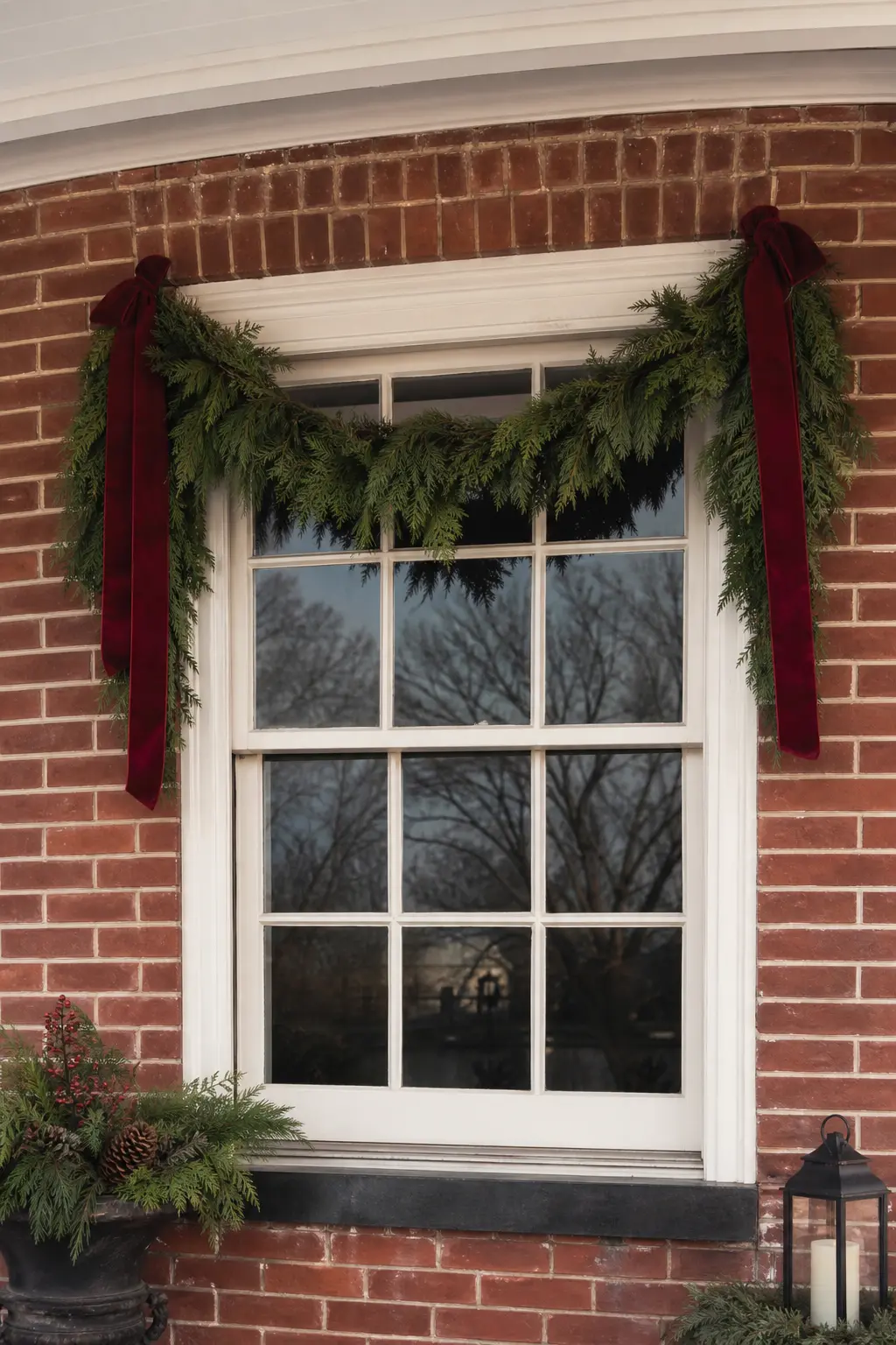 A Garland Over the Window Rather Than the Door