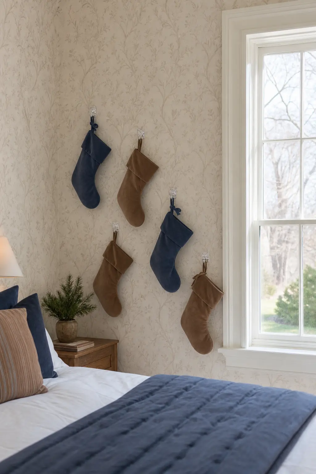 Adhesive Hooks in a Staggered Line