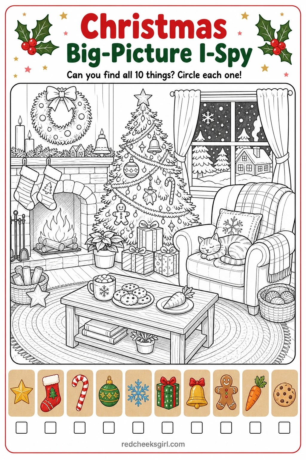 Christmas Big-Picture I-Spy printable