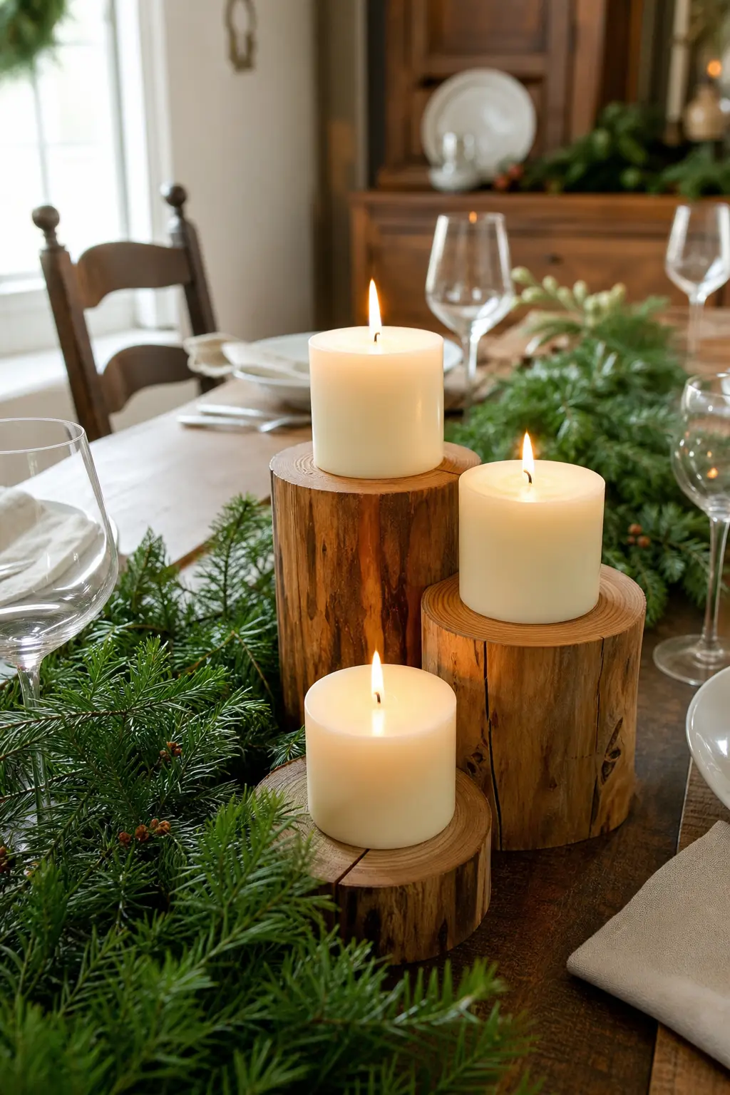 Candle Risers Cut to Show Growth Rings