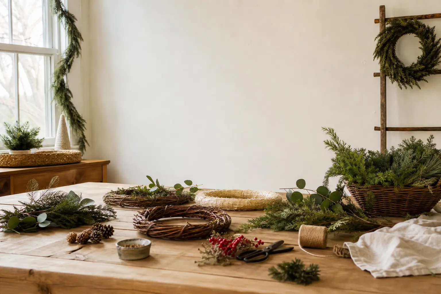 32 Christmas Wreath DIY Builds Grouped by What the Base Is Made Of