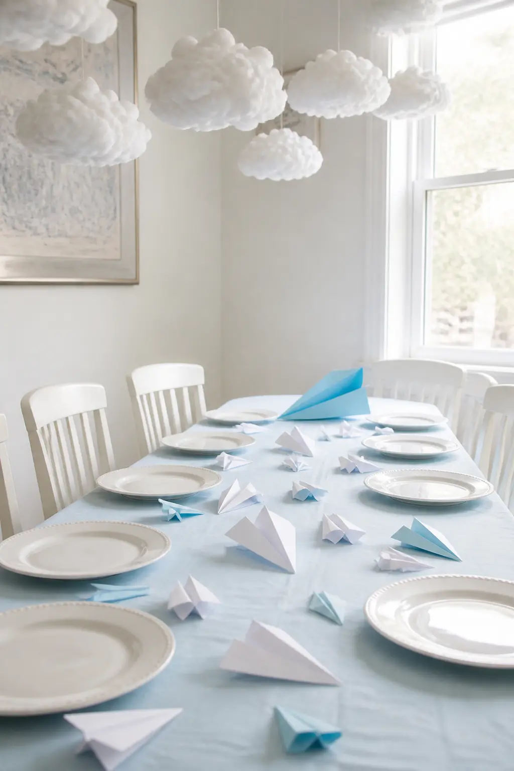 Paper Aeroplanes as Table Decoration