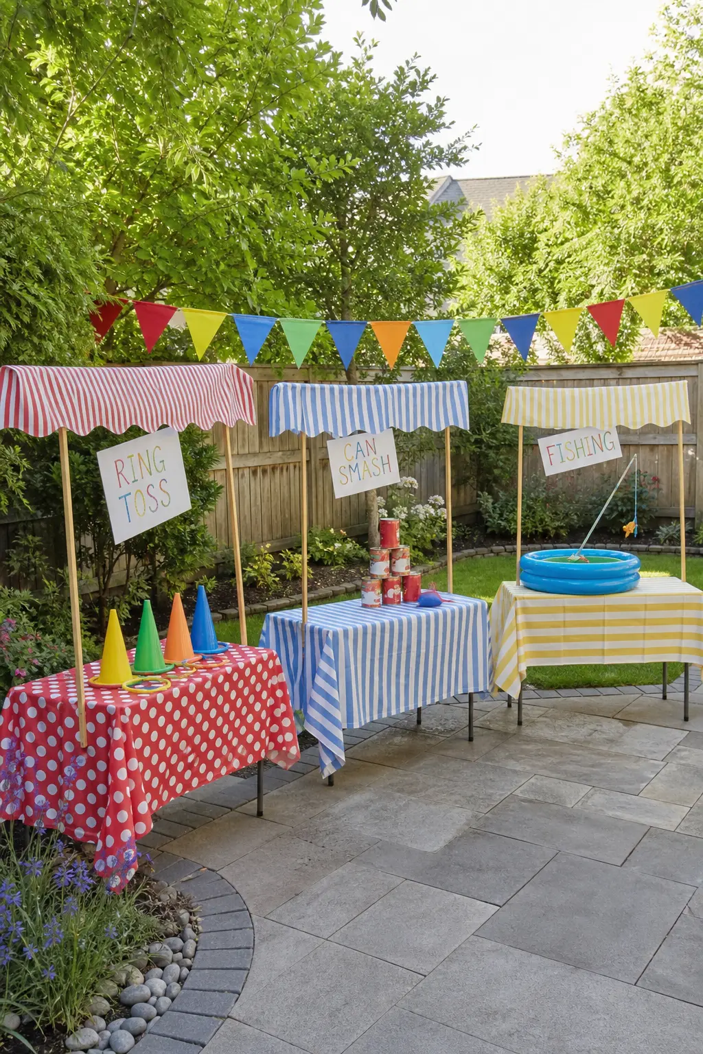 A Carnival Theme with One Game Per Child