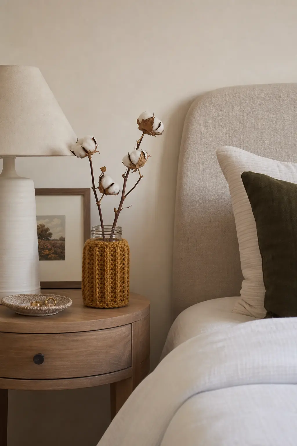 A Ribbed Crochet Vase Cosy