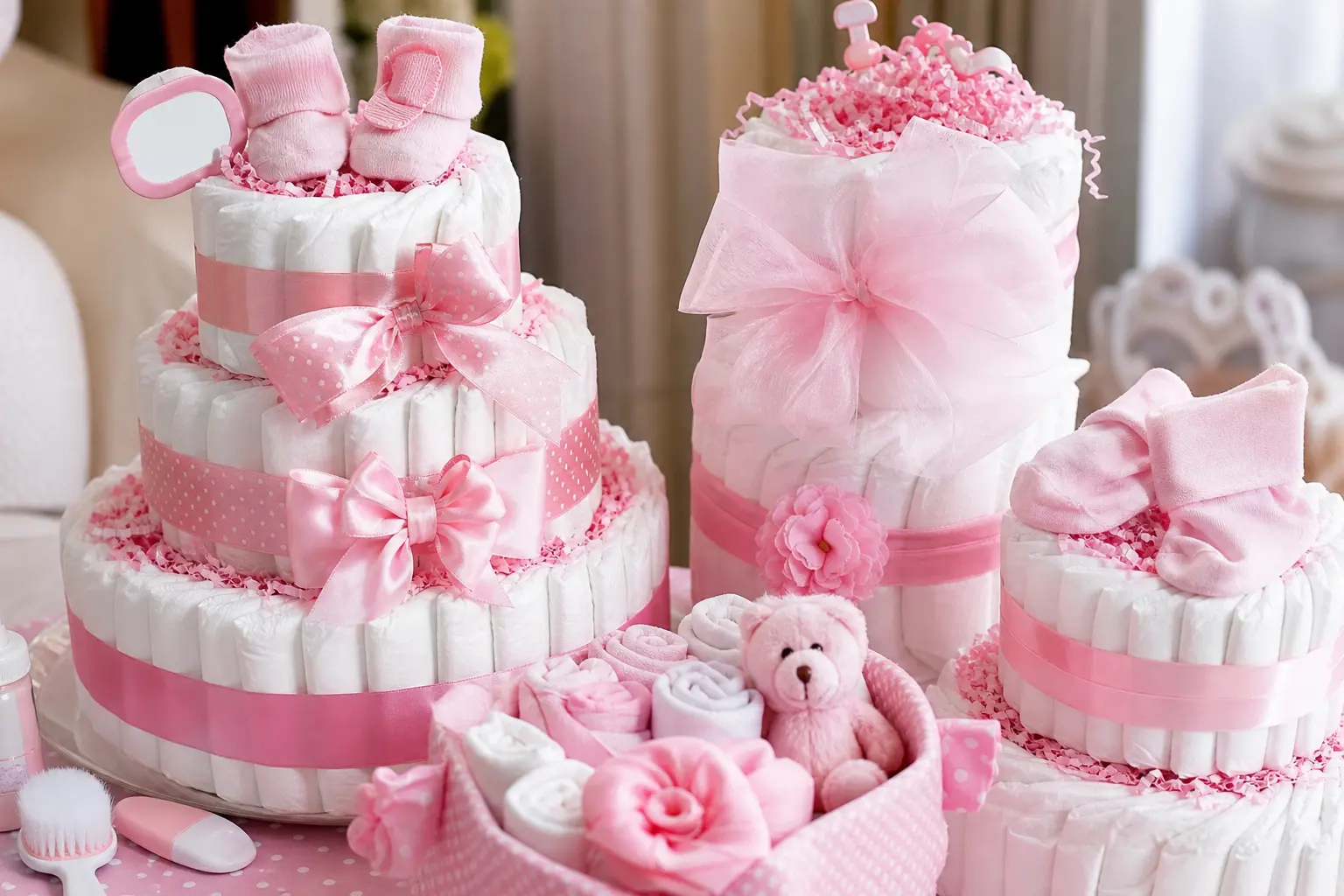 23 Diaper Cakes for Baby Girl That Every Mom-to-Be Will Adore