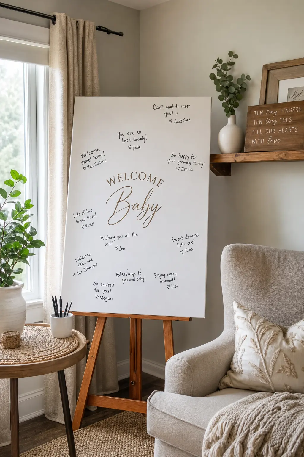 Guestbook Alternative Built from One Large Canvas