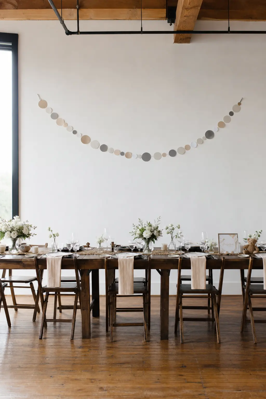 Paper Garland Cut from Three Matching Shades