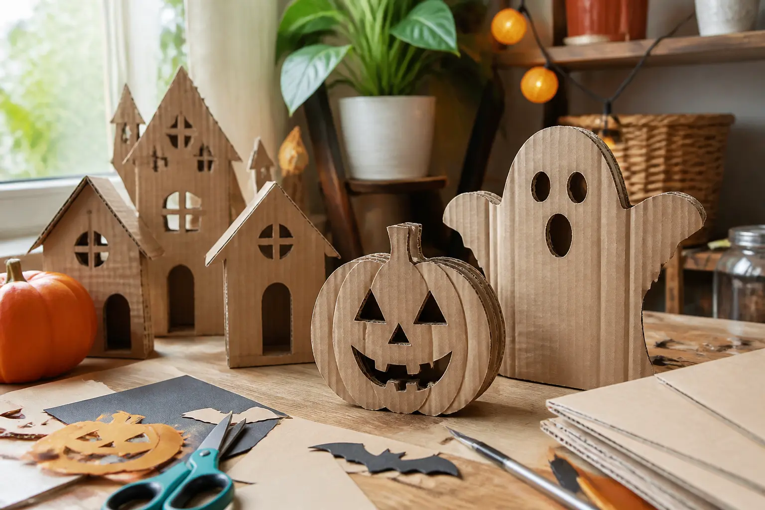 23 DIY Cardboard Halloween Decorations That Hold Up Through a Wet Week