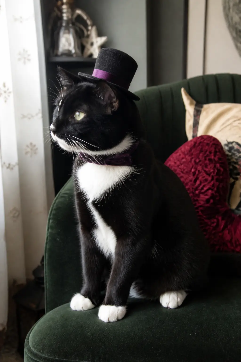 The Tiny Black Top Hat — A miniature top hat made from cardboard covered in black felt takes about twenty minutes and reads as magician, undertaker, or