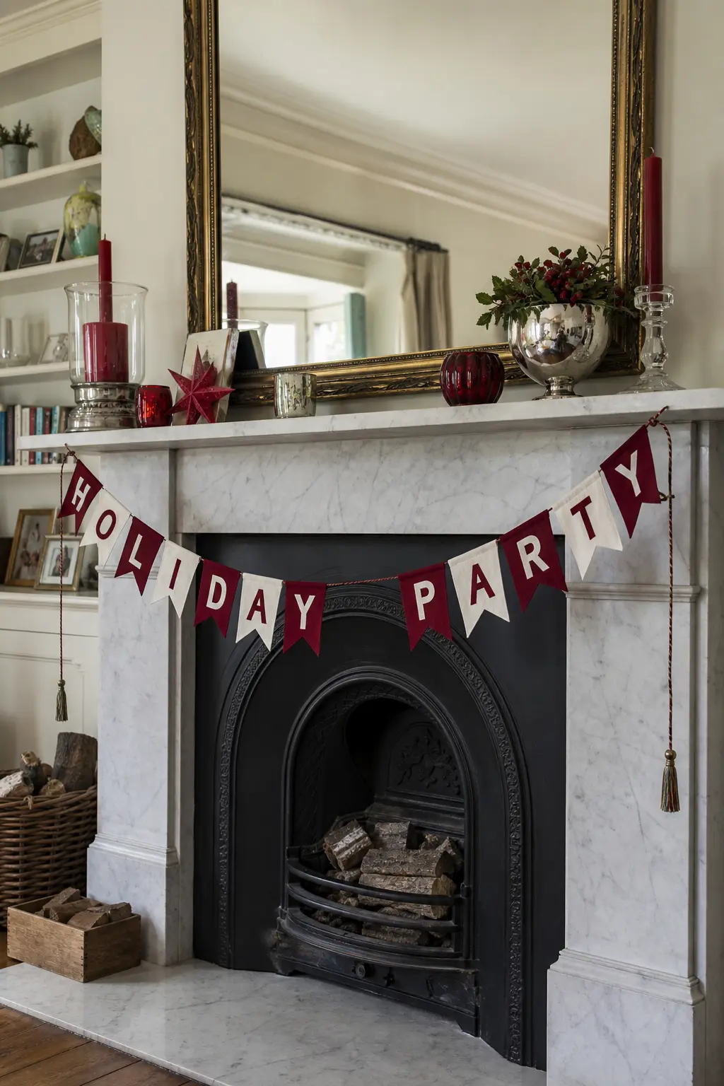 Mantel Banner Weighted at Both Ends