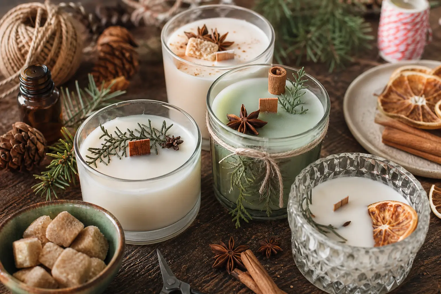 6 DIY Christmas Candles That Smell Like Fresh Pine, Cinnamon and Warm Sugar Cookies