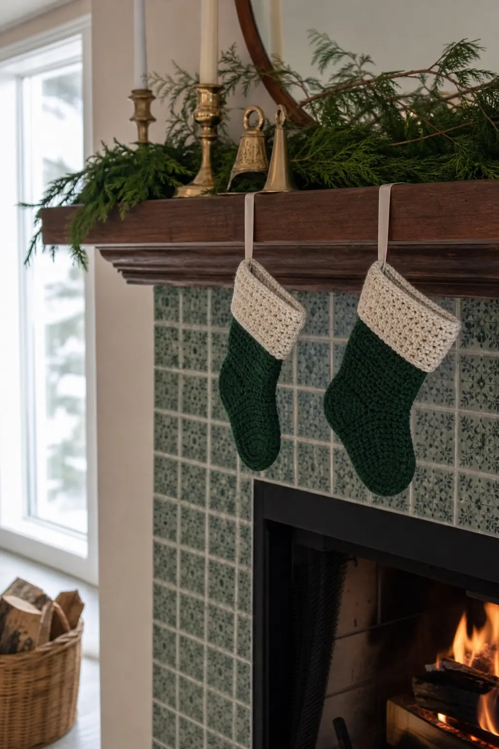 A Mini Stocking Worked Flat and Seamed