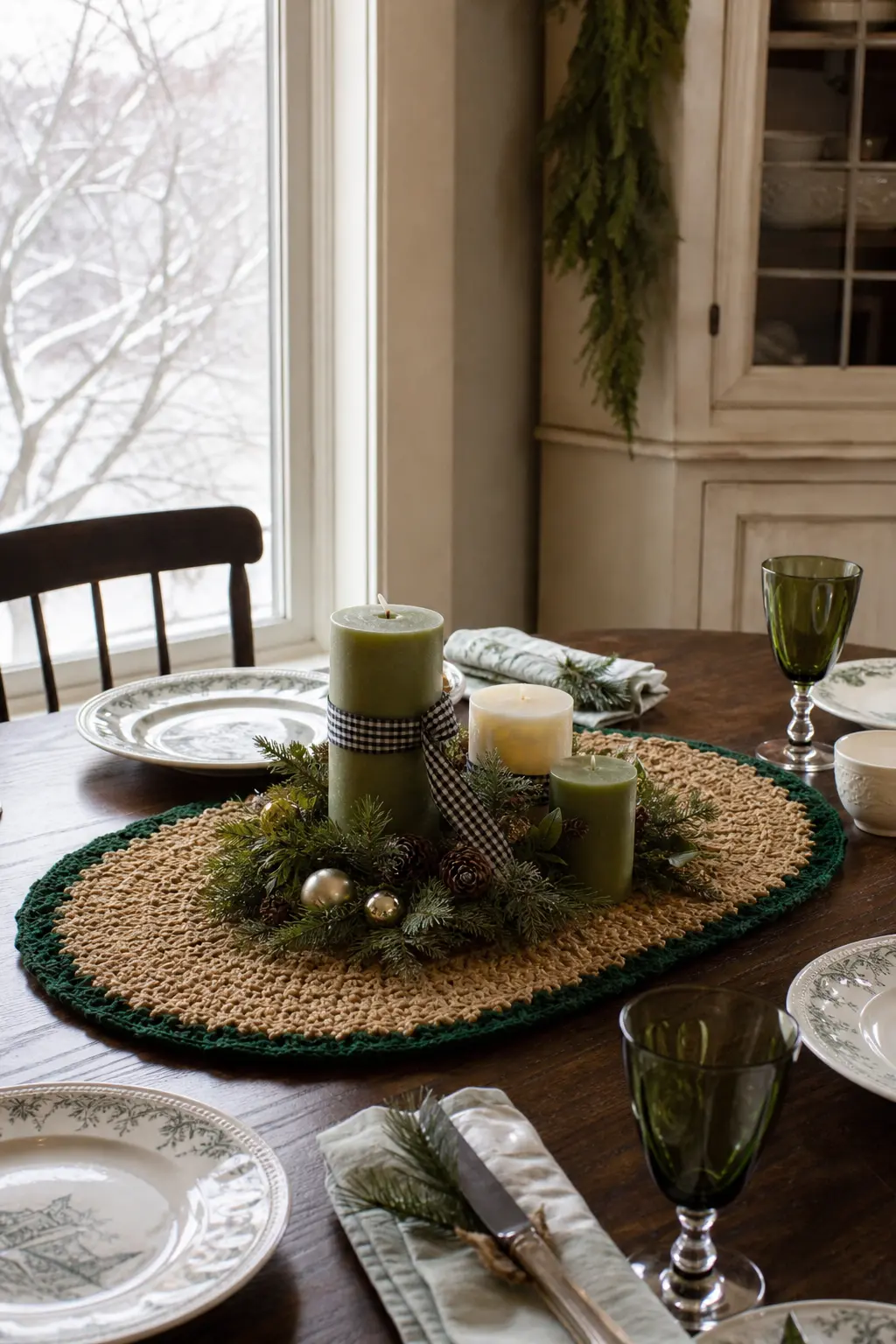 A Table Mat in One Long Round