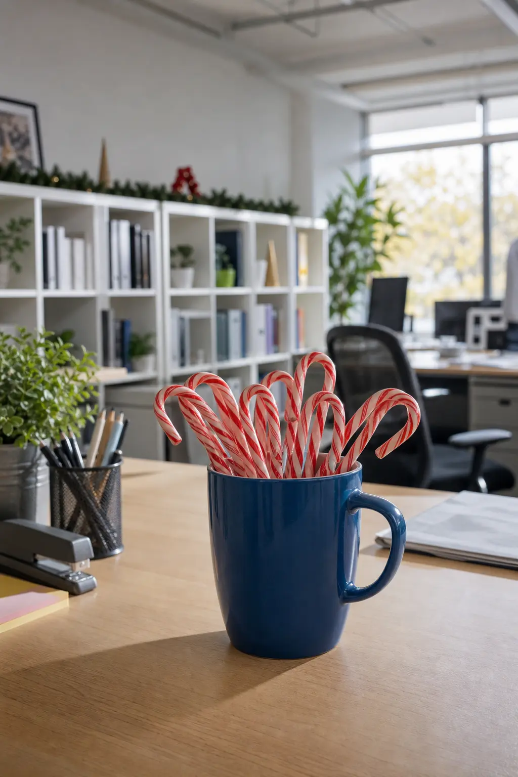 A Mug Filled with Candy Canes