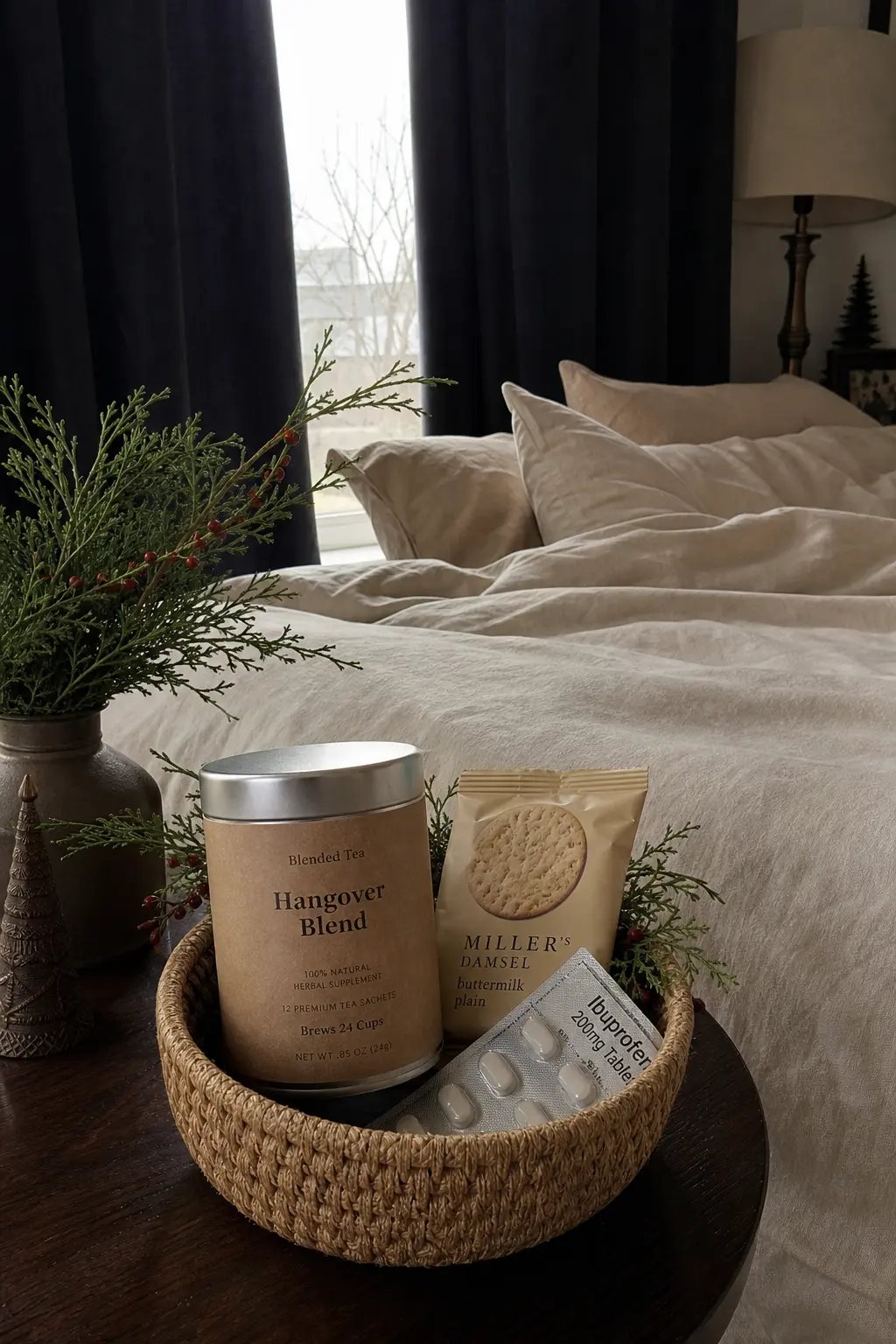 Hangover Basket Around a Blended Tea