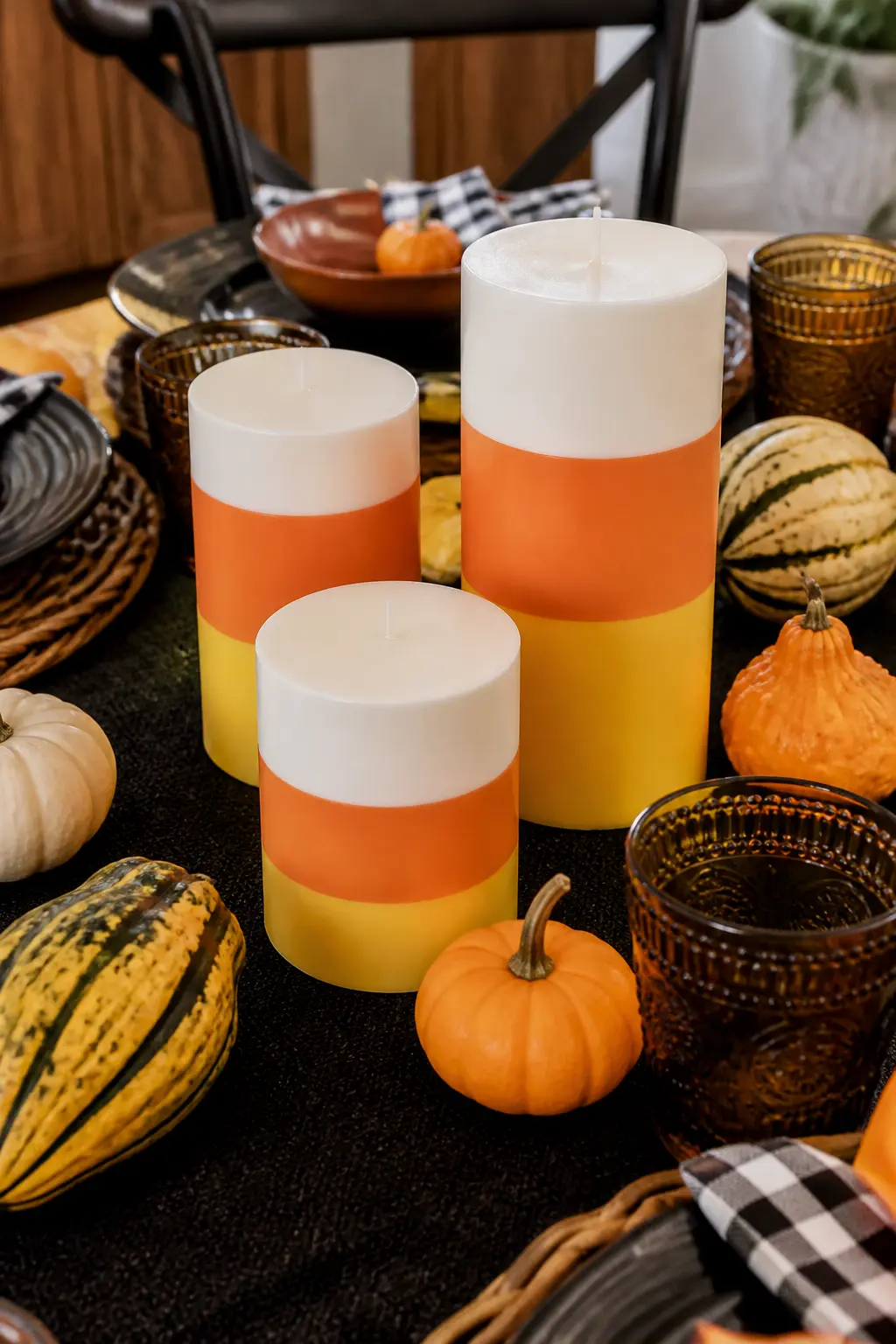 Candy Corn Candle Wrap