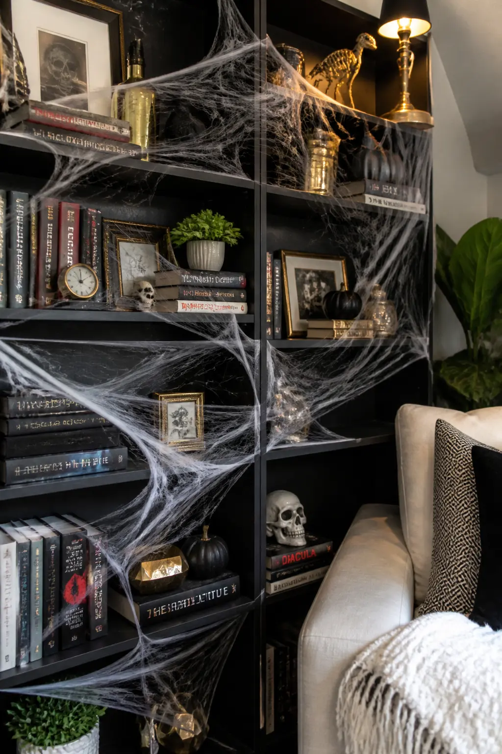 Scatter Artificial Spider Webs Over Existing Objects