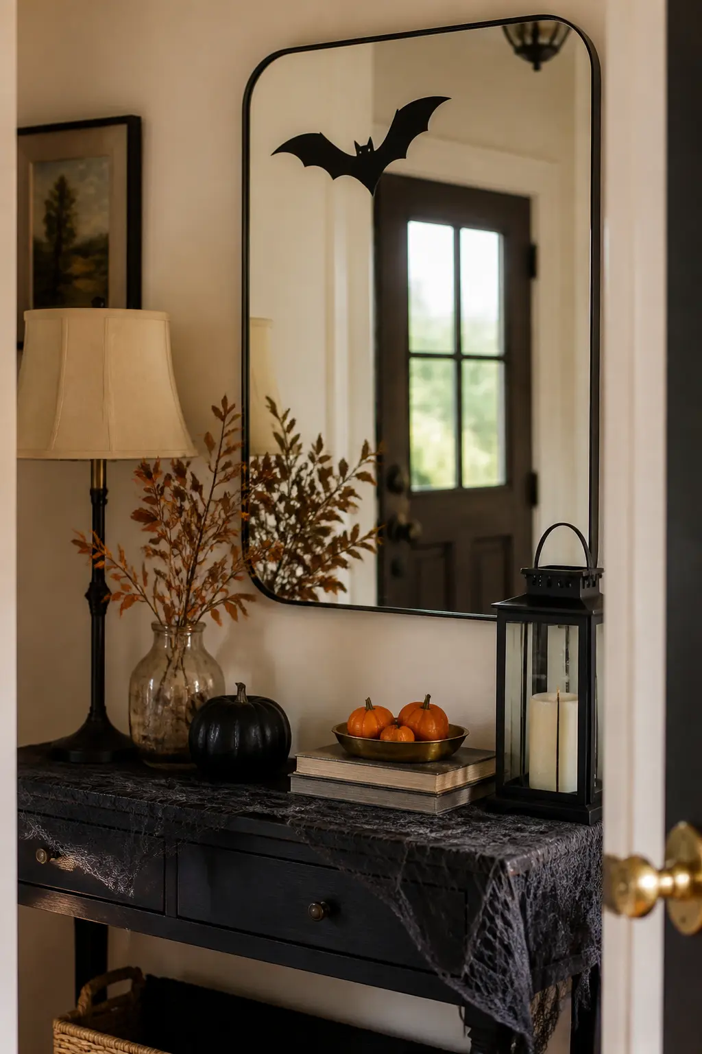 Turn the Hallway Mirror into a Focal Point with a Single Bat