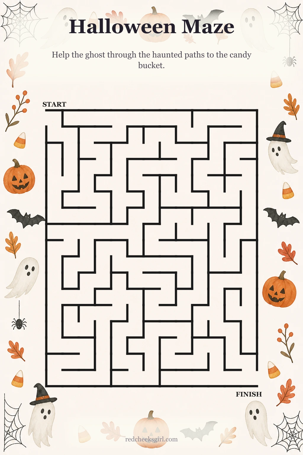 Halloween Maze printable