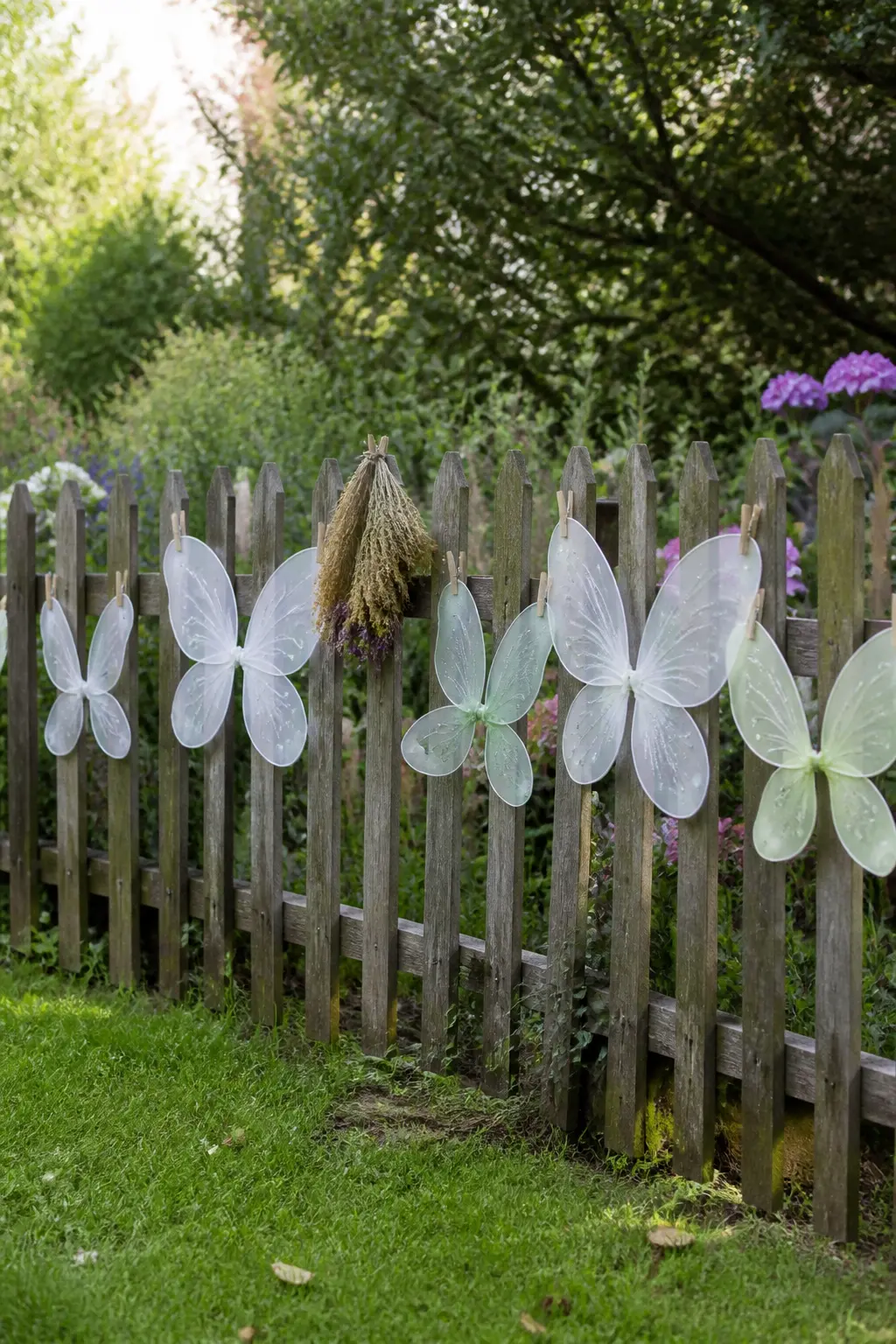 Wings Hung on the Fence Instead of Worn