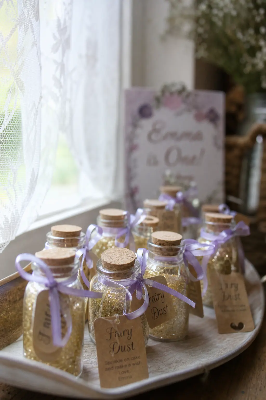 Tiny Jars of Fairy Dust as Favours
